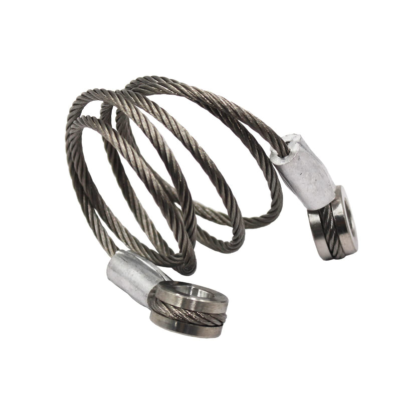LAFORMO Peterbilt Hood Control Cables - 2 x Long Side, Silver Metal, Compatible with 1987-2010 Peterbilts 357, 375, 377, 378, 379, Front Hood Cable