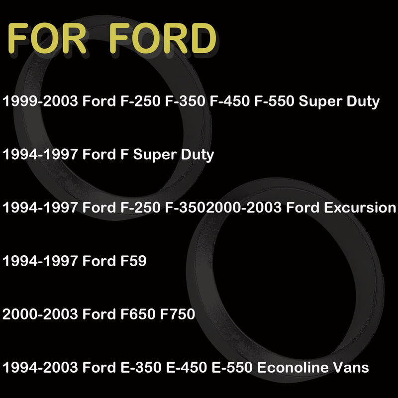 for Ford 1994-2003 7.3L Powerstroke Diesel 72468 Turbo Mounting Gasket Set & Turbo Pedestal O-Ring Seal Gaskets F4TZ-6N653-A F4TZ-6N653-B