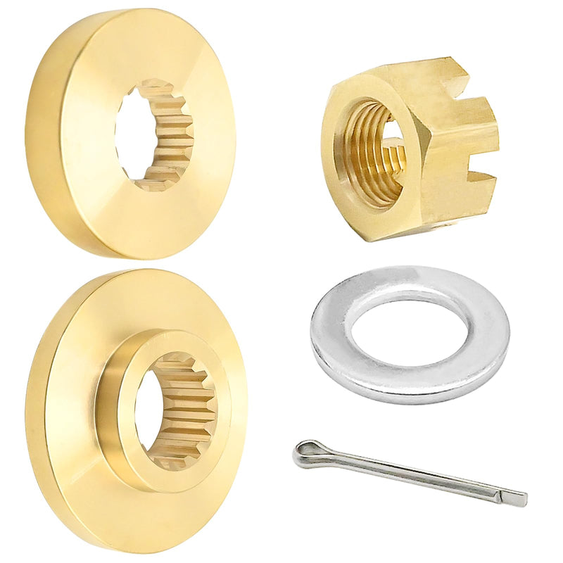 688-45987-00 Propeller Spacer Hardware Kits Thrust Washer Nut, Replacement for Yamaha Outboard Engine 60HP 70HP 80HP, Replaces 688-45887-01 688-451987-02(15-Spline)
