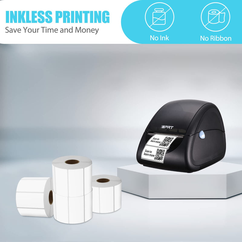 iDPRT 2.28' 1.18' Multi-Purpose Direct Thermal Labels (58mm30mm), Self-Adhesive Thermal Sticker for Address, Barcode, Compatible with iDPRT, Rollo, Zebra, etc, 1 Roll - 1000pcs, White 2.28" × 1.18"(58mm×30mm)