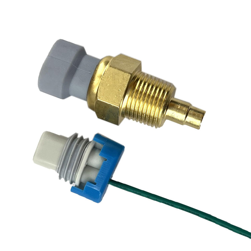 Engine Coolant Temperature Sender with Connector Plug Pigtail Wire Harness Compatible with Blazer Camaro Caprice Corvette Express C1500 Impala S10 Tahoe Jimmy Savana Yukon Regal 25037332
