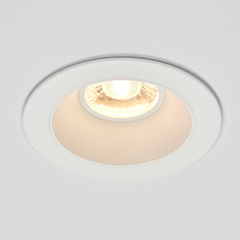 Maxxima 4 in. Ultra-Thin Recessed Anti-Glare LED Downlight Canless IC Rated 1200 Lumens 5 Color Temperature Selectable 2700K/3000K/3500K/4000K/5000K Dimmable White Trim, 90 CRI, Junction Box Included