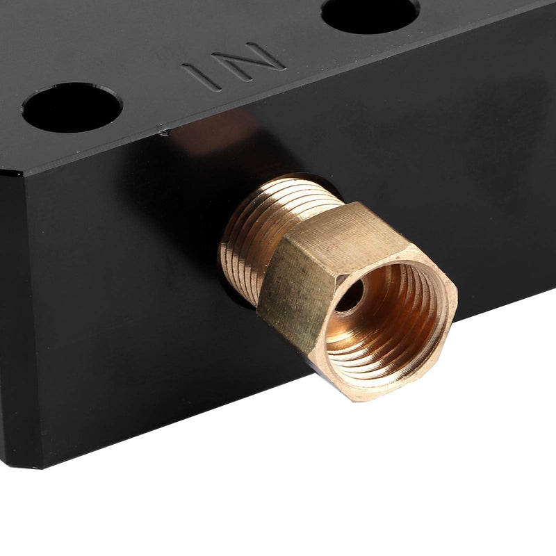 Brake Proportioning Valve, Aluminium Alloy Universal Brake Proportional Valve Adjustable In Line Disc Drum Brakes 150PSI‑1200PSI Pressure Range, Universal Fit For Car Modification