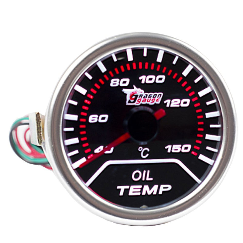 ESUPPORT Car 2" 52mm Oil Temp Gauge Meter Temperature Light Automotive