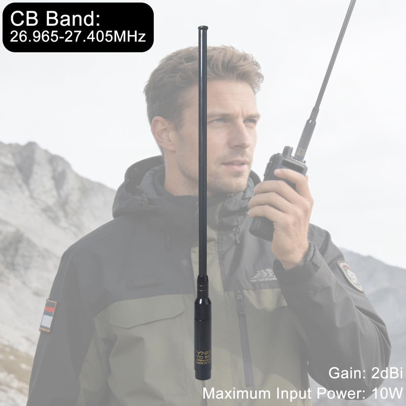 SMA-Female 27MHz Telescopic CB Antenna for Quansheng TK11 UVK5 UVK6 | 42.5" Full Extended 6-section High Gain Handheld CB Antenna