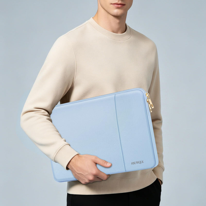 Laptop Case 13.3 inch, 13-13.3 inch Laptop Sleeve, Air Blue | Compatible with MacBook Air/Pro 13/Pro 14 M5 M4 M3 M2 M1, HP Dell ASUS Lenovo, Portable Computer Bag with Vertical Pocket