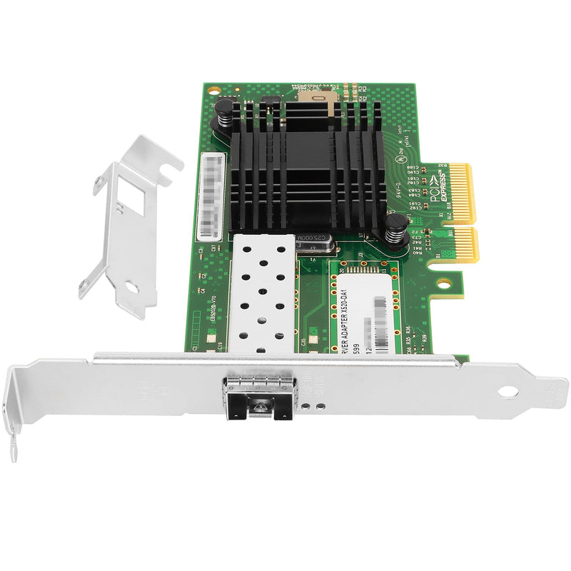 Vogzone 10Gb PCI-E NIC Network Card for Intel X520-DA1/ E10G42BTDA,100MbE/1GbE/10GbE Single SFP+ Port, with Intel 82599EN Chip,10GbE PCI Express 2.0 X4 Ethernet Adapter Support Windows/Linux/VMware