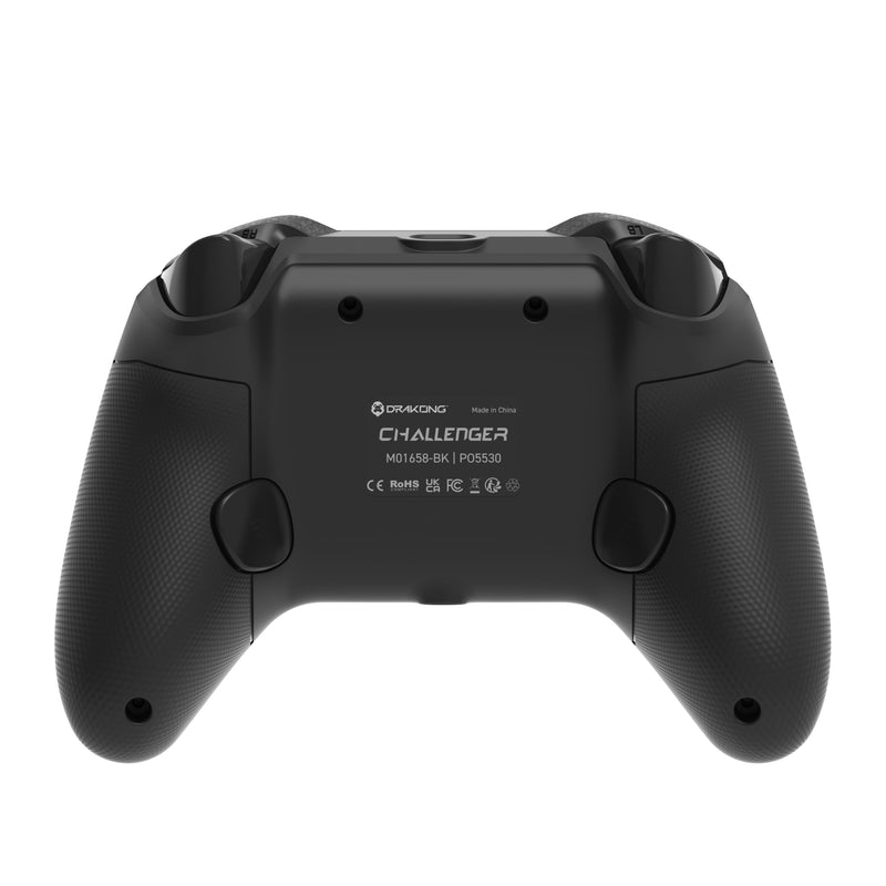 DRAKONG The Challenger Wired Hall Effect Gaming Controller for XBOX & PC | Gamepad compatible with Xbox Series X/S, Xbox One, PC, No Stick Drift, Low Latency, Back Buttons & AUX Headset Jack ‑ Black