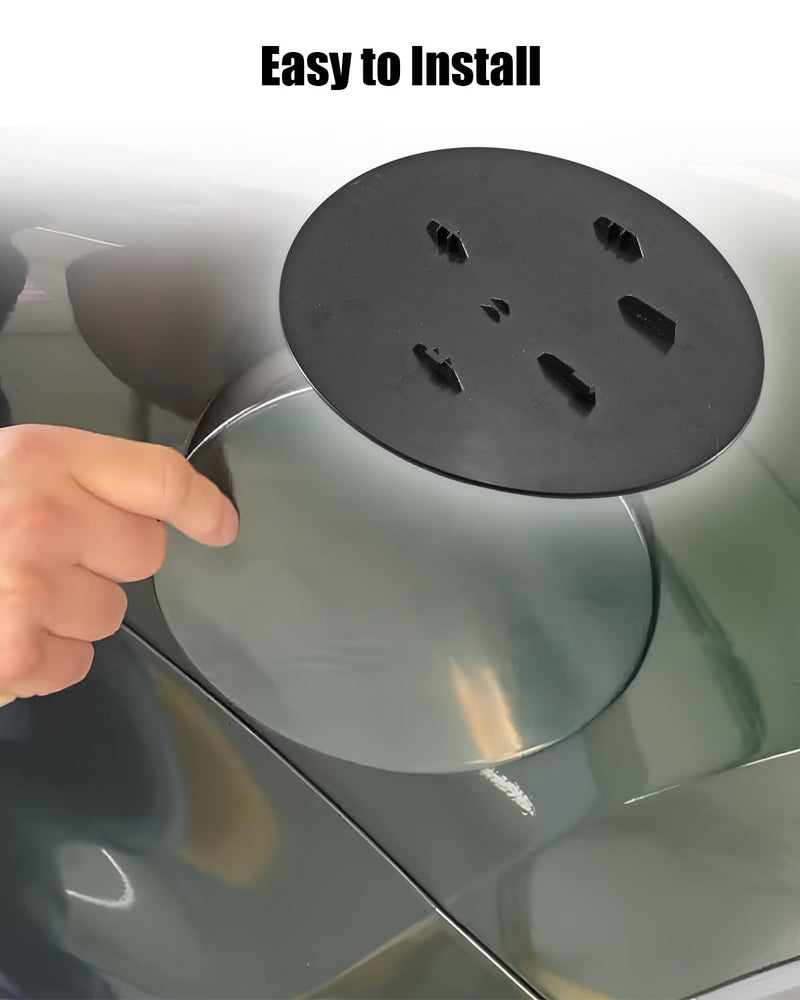 Primed Fuel Tank Filler Door Compatible with Ford Explorer Police Interceptor Utility, Gas Cap Cover Replace BB5Z-78405A26-APTM BB5Z78405A26APTM