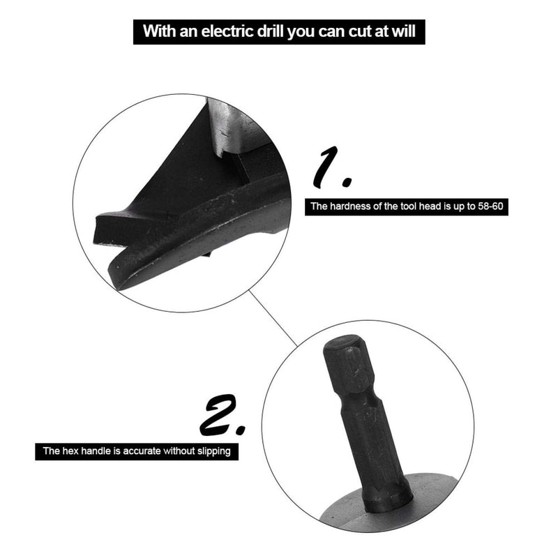 Metal Sheet Cutter Head, Metal Attachment for Electric Drill Clippers Scissors