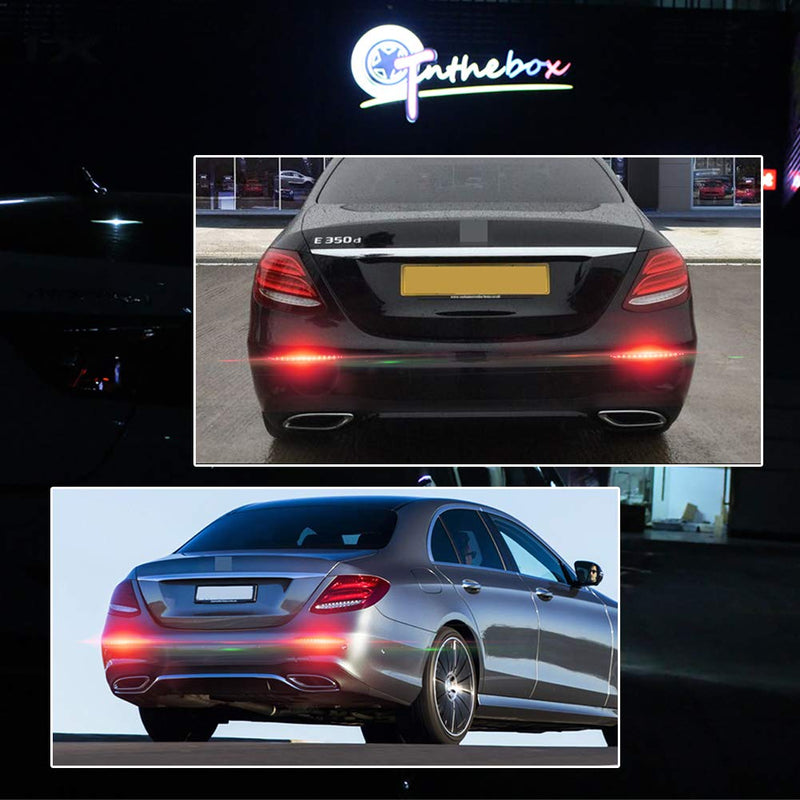 GTINTHEBOX Smoked Lens LED Rear Bumper Reflector Brake Tail Fog Lights for 2016-2020 Mercedes-Benz W213 E-Class E200 E250 E300 E350 E400 E500 E43 AMG with Sequential Turn Signal Lamp