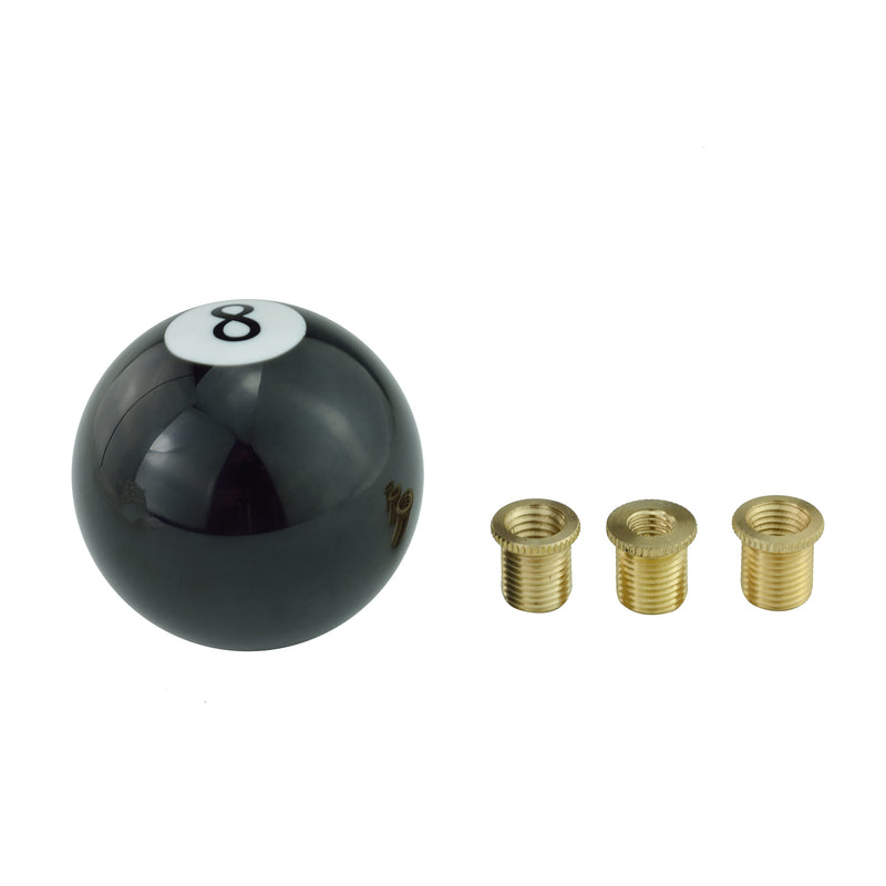Pool Ball Billiard Stick Shift Knob Universal Gear Shifter Knobs for Car SUV Bus Truck (Black 8) Black 8