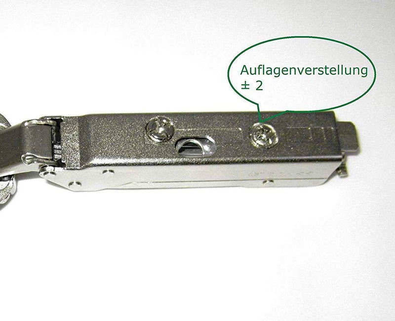 UMAXO 3228-3 2 x Grass Tiomos Mirro Glass Hinges, Silver