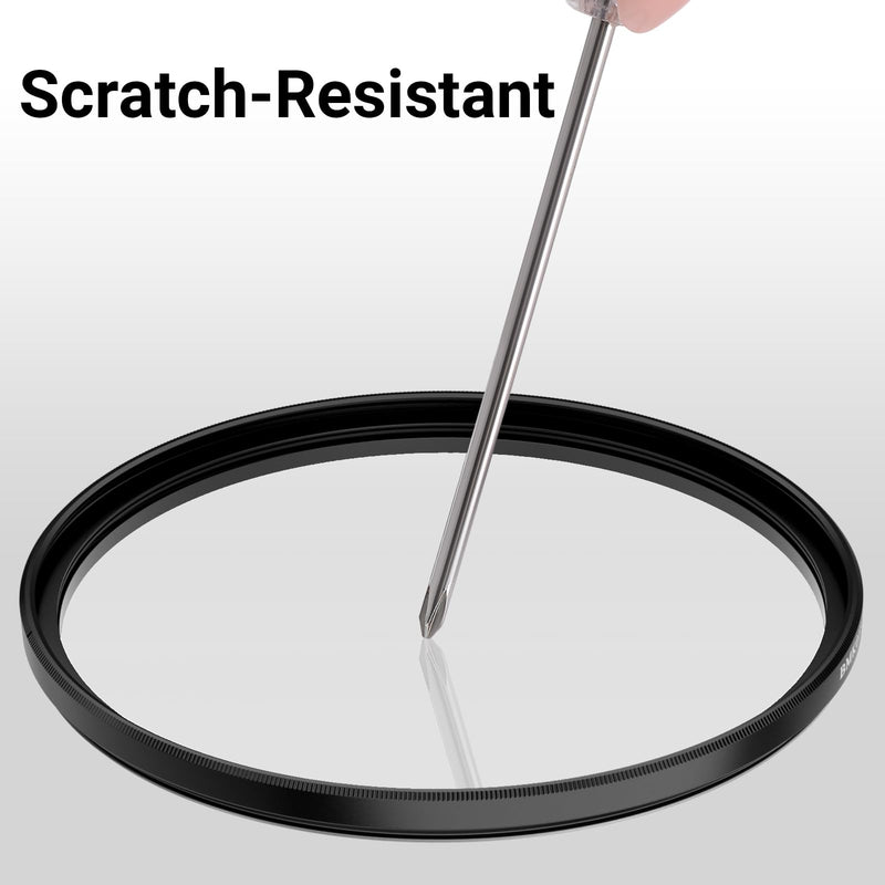 82mm HD Multi-Coated UV Filter for Camera Lens Protection | 99.6% Light transmission, Low-reflection, Nano-coated glass, Ultra-slim frame, Water-repellent, Scratch-resistant 82.0 Millimeters