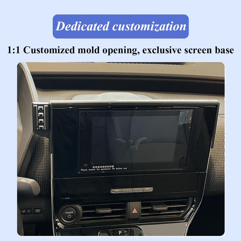 Car Phone Holder for Toyota bZ4X / Subaru Solterra Auto Accessories [Only for 2023-2025 Toyota bZ4X & Subaru Solterra] [Auto Lock Hands Free Cell Phone Mount Car fits for iPhone & All Smartphones]