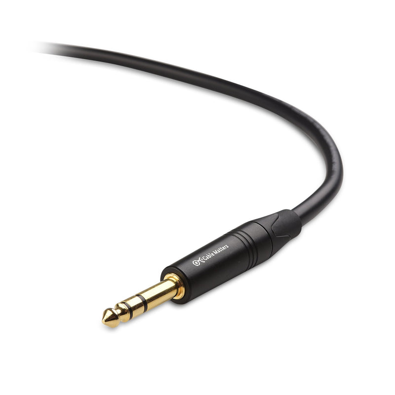 Cable Matters 6.35mm (1/4 Inch) TRS to XLR Cable 10 ft Male to Male (XLR to TRS Cable, XLR to 1/4 Cable, 1/4 to XLR Cable)
