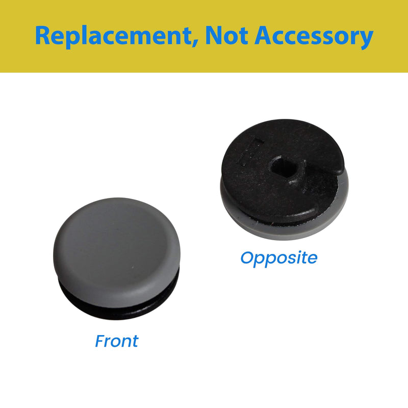 Analog Stick Cap Circle Pad Replacement 3D Joystick Cover for New 3DS / 3DS / 3DSLL / 3DSXL / 2DS Controller (Dark Gray) Dark Gray