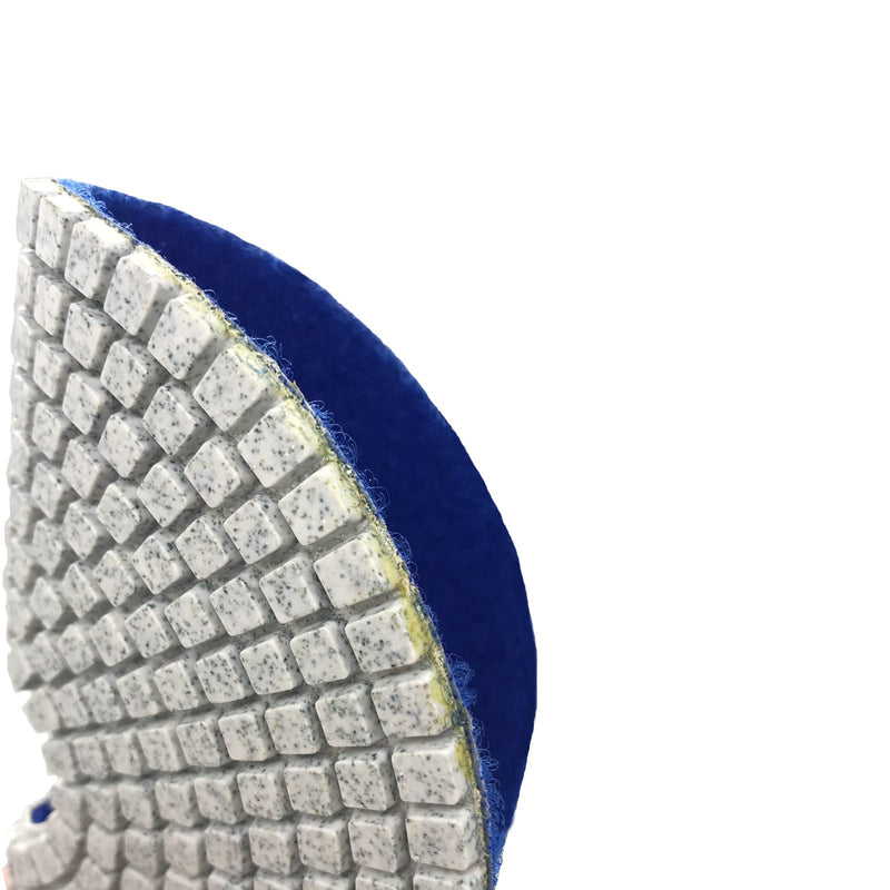1Pc 7 inch Diamond Polishing Pad Wet/Dry Tile Polishing Pad for Grinder,for Concrete Marble Quartz Stone Countertop Granite Polishing. (Grit 50) Grit 50