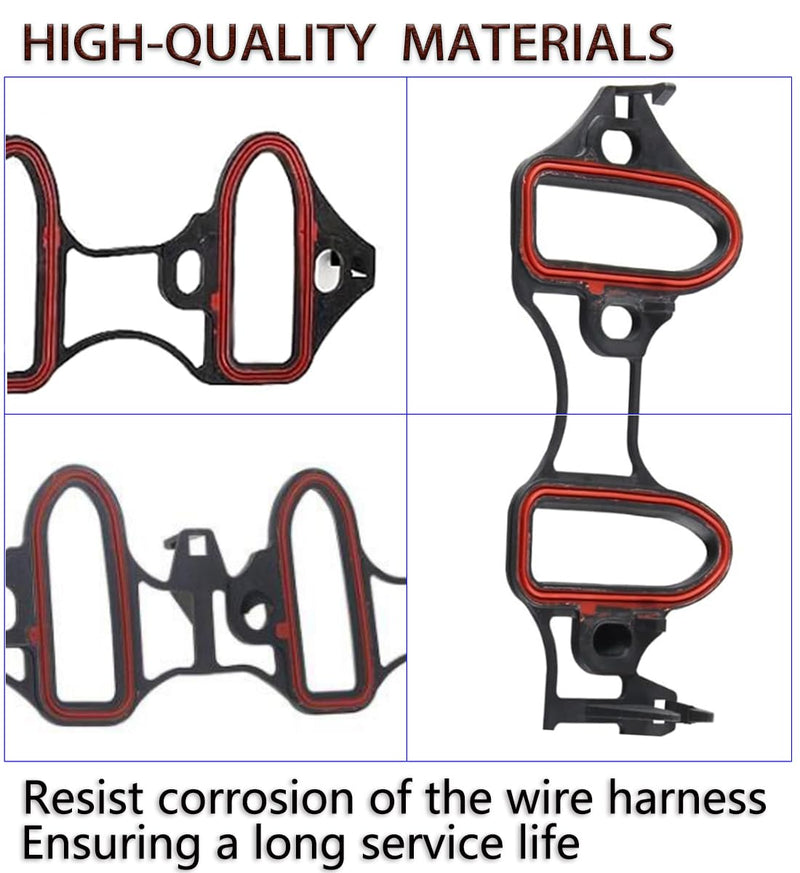 Knock Sensor Harness Intake Manifold Gasket Kit,12601822 104566030 for Chevy Pontiac Buick Cadillac GMC for Chevrolet Tahoe Yukon Escalade Hummer,89060413 MS92211 CHENHO 3