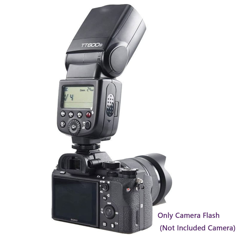Godox TT600S 2.4G Wireless Flash Speedlight for Sony Camera(MI Hot Shoe),with Master and Slave Flash System,0.1-2.6s Recycle time | MI Hot Shoe,with Master and Slave Flash System,0.1-2.6s Recycle time