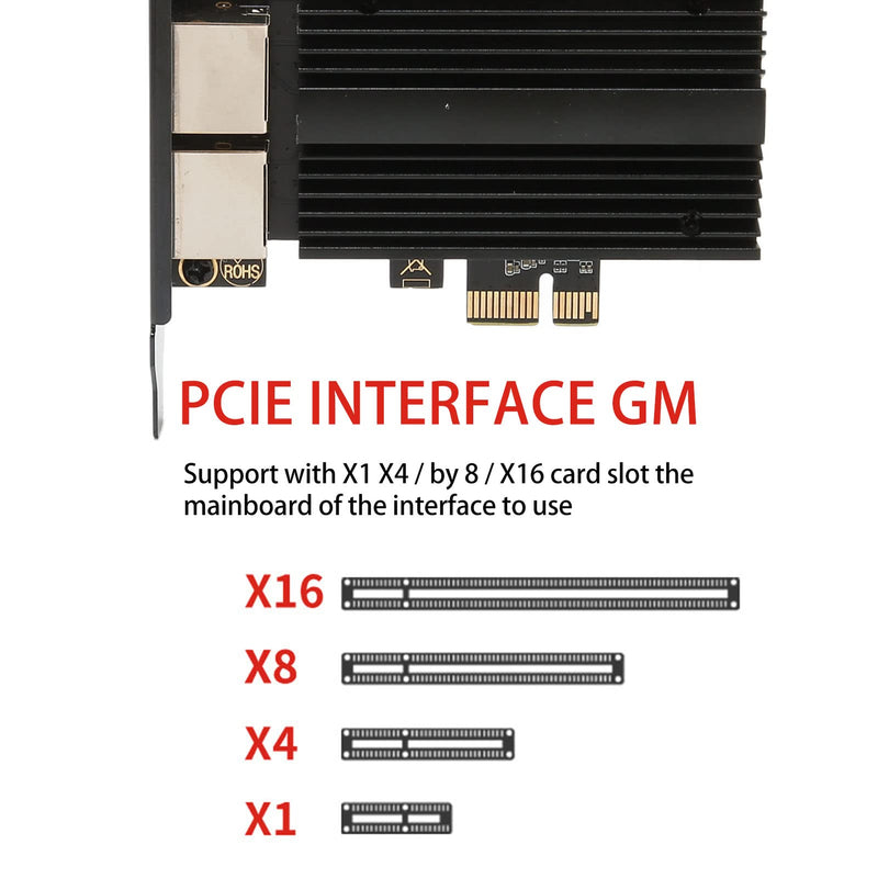 2.5G Gigabit Port NIC I226 V Port Ethernet Adapter PCIe Gaming NIC for Gaming Office for Windows for Mac OS