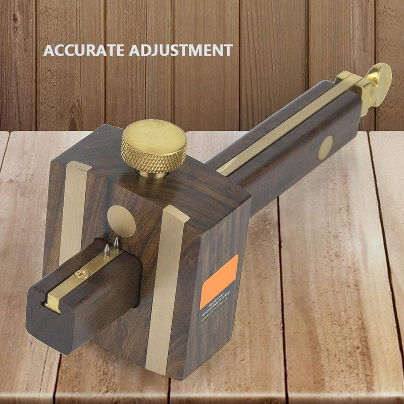 Marhynchus Cutting Gauge Woodworking Project Kits Marking Tools Mark Scraper Scribers Ebony+Pure Copper 8 inch Line Drawing Measuring Tools Scribing Gauge