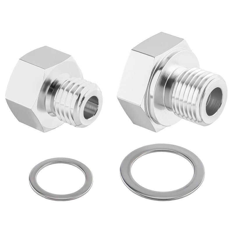 Oil Pressure Coolant Temp Gauge Fitting Adapter Compatible with LS1 4.8 5.3 6.0 Swap M12 M16