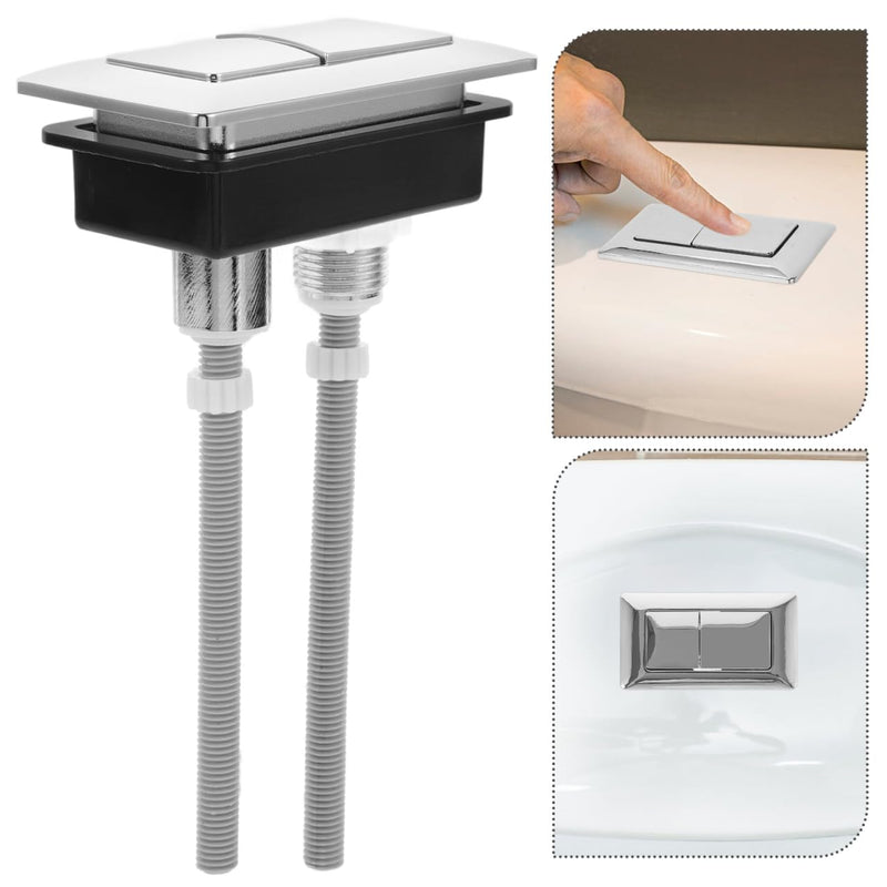 WOFASHPURE Toilet Flush Button Replacement, Dual Push Button Toilet Tank | Dual Flush Toilet Button Kit, Universal Toilet Tank Replacement with Adjustable Thread Rod for Bathroom Repair