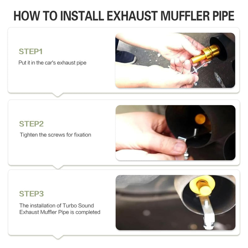 Aluminum Alloy Universal Turbo Sound Exhaust Muffler Pipe Whistle Car Roar Maker Red (balck, XL) balck