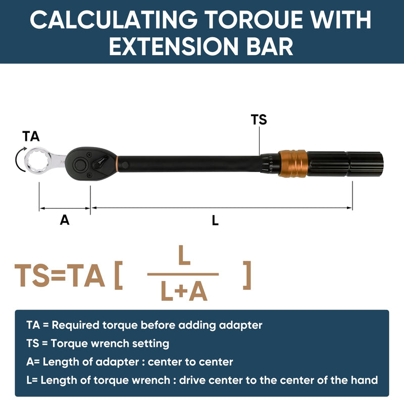 9-Piece Torque Adapter Set - 12-Point Box End Torque Adapter Extension Set - 3/8-Inch Drive for Hard to Reach Places - Includes 3/8", 7/16", 1/2", 9/16", 5/8", 11/16", 3/4", 13/16", 7/8"