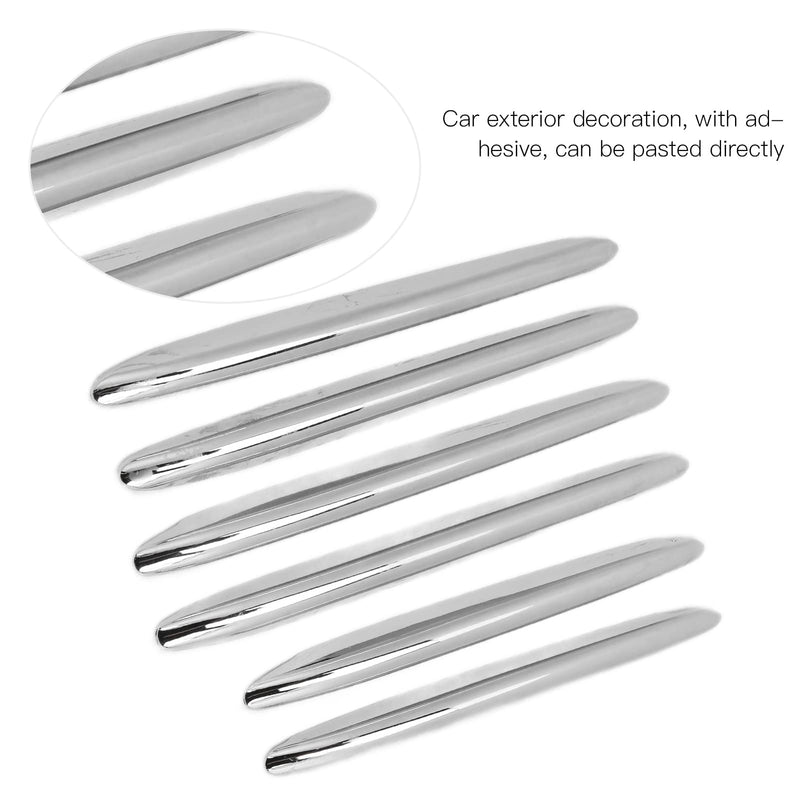 Fydun 6Pcs Car Engine Hood Vent Grille Cover Trim Chrome Car Accessories for Benz R172 SLK 2011‑2019