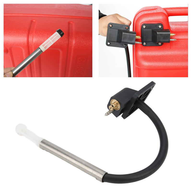 Boat Fuel Tank Connector Fitting Plastic and Metal Marine Fuel Tank Connector Portable 12L 24L Boat Outboard Engine Accessory