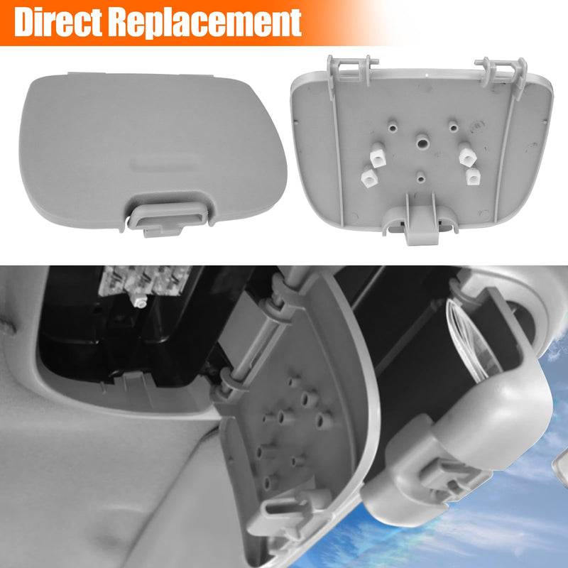 Compatible with Ford Super Duty Overhead Console Door F250 F350 F450 F550 2002 2003 2004, Replace for 2C3Z7811586CAB Garage Door Opener Bin, F350 Overhead Sunglasses Bin Door - Grey