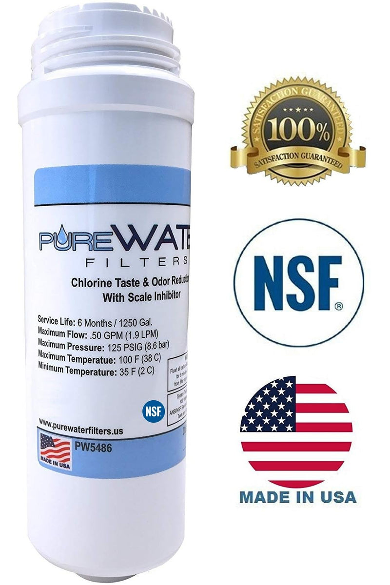 PureWater Filters Replacement Water Filter Cartridge KQ8 PW5486 for Keurig B150/K150 B155/K155 Office Pro K2500 K3000 B3000SE K3500 K4000 1 Count (Pack of 1)