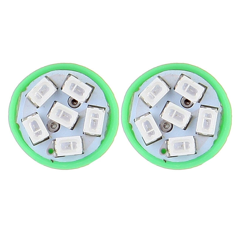 cciyu 194 Extremely Bright:LED Bulbs Interior Lights T10-6-3020-SMD Dashboard Gauge Light Speedometer Odometer Tachometer LED light Instrument Panel Light Wedge T10 168 2825 W5W Green Pack of 5