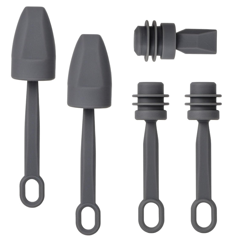 5pcs Dust-Proof Waterproof Cable Silicone Caps for Starlink Mini | Cable and Power Port Protective Covers Seal Plugs Accessories for Starlink Mini Antenna Ends & Router (Gray)
