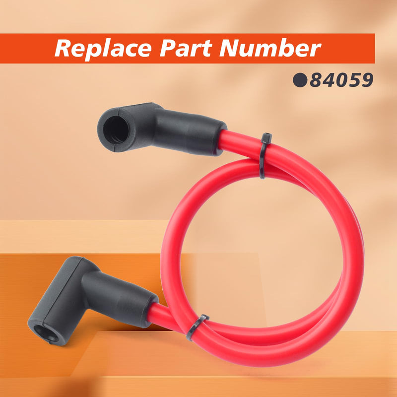 84059 Red 18" 8.5mm 90° Boots Ignition Coil Wire Compatible with an HEI Style Terminal Replacement for Blaster 2 and Blaster 3