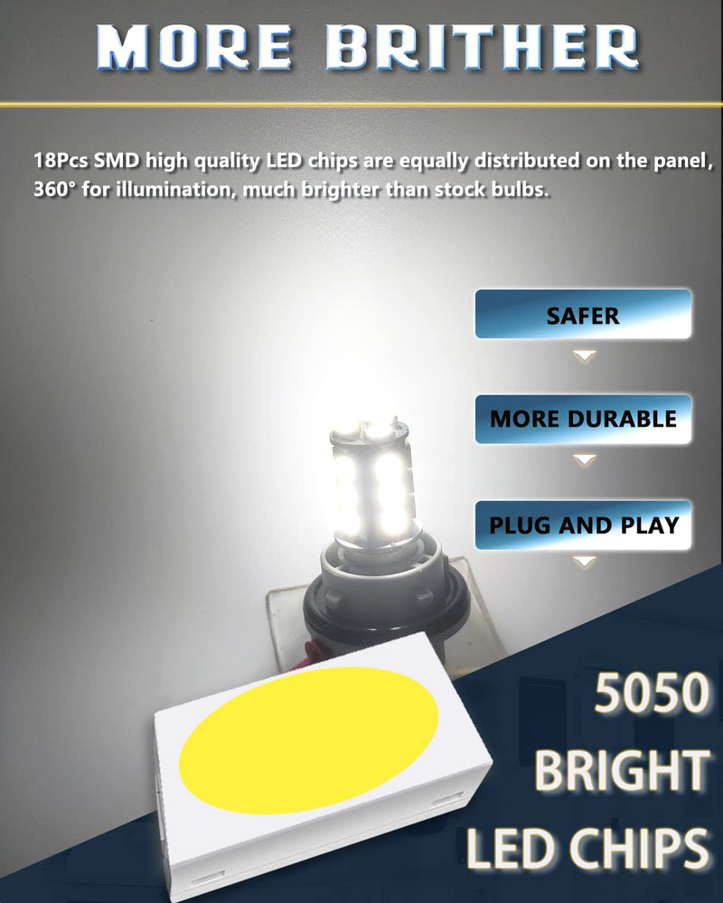 UNXMRFF 1156 LED Bulb White Super Bright 1073 1003 BA15S 7506 1141 LED Bulbs 5050 18-SMD Replacement for 12V RV Interior Ceiling Dome Light/Travel Trailer/Boat Indoor/Camper Light Bulbs (Pack of 6) 6PCS
