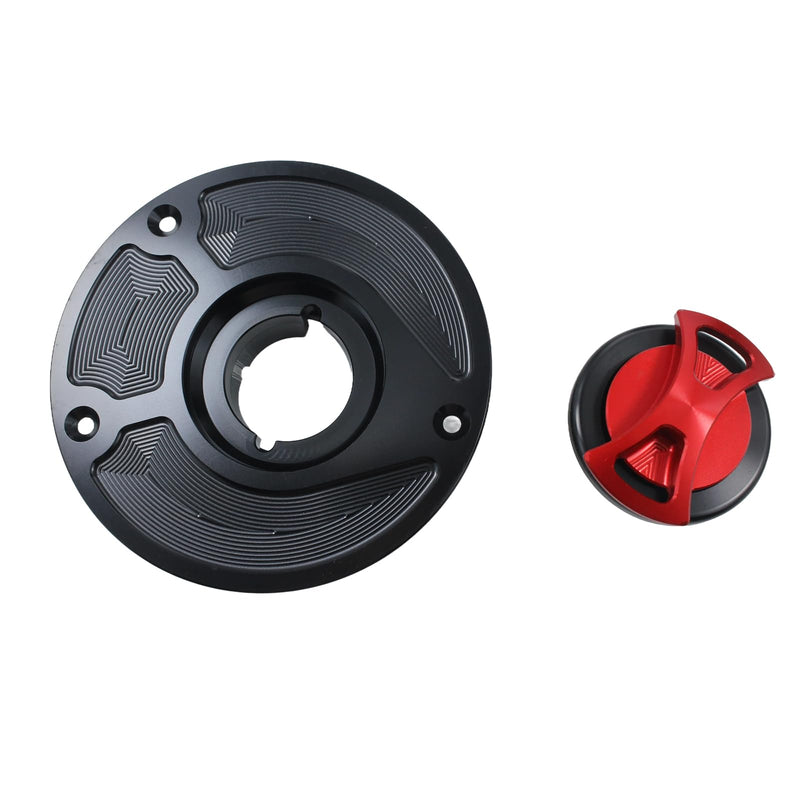 Motorcycle CNC Aluminum Gas Cap Gas Fuel Tank For CB1000 CB1000R CB600F CB1300 CBF1000 CBR1000RR CBR1100XX CBR1100 CBR600RR CBR900RR CBR929RR 954 CBR600 F4 F4I VTR1000F RVF 400 (Red) Red
