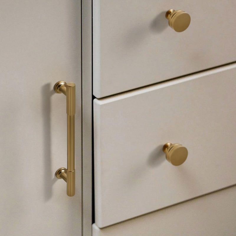 3 inch (76mm) Champagne Bronze Cabinet Pulls, 10 Pack | Solid zinc alloy champagne bronze pulls, 3 in (76mm) hole centers; fit cabinets, drawers, closets & vanities 3"(76MM) Hole Centers