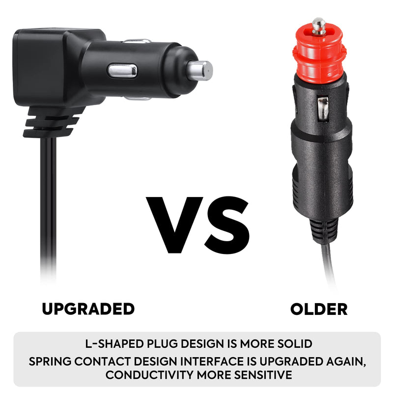 ICECO 12 Volt Male Cigarette Lighter Plug, DC Power Cable for Car Refrigerator, 16AWG 8 FT Long (2.5 Meters), Male Socket Adapter (NOT Suitable for VL35 Series) DC Cord