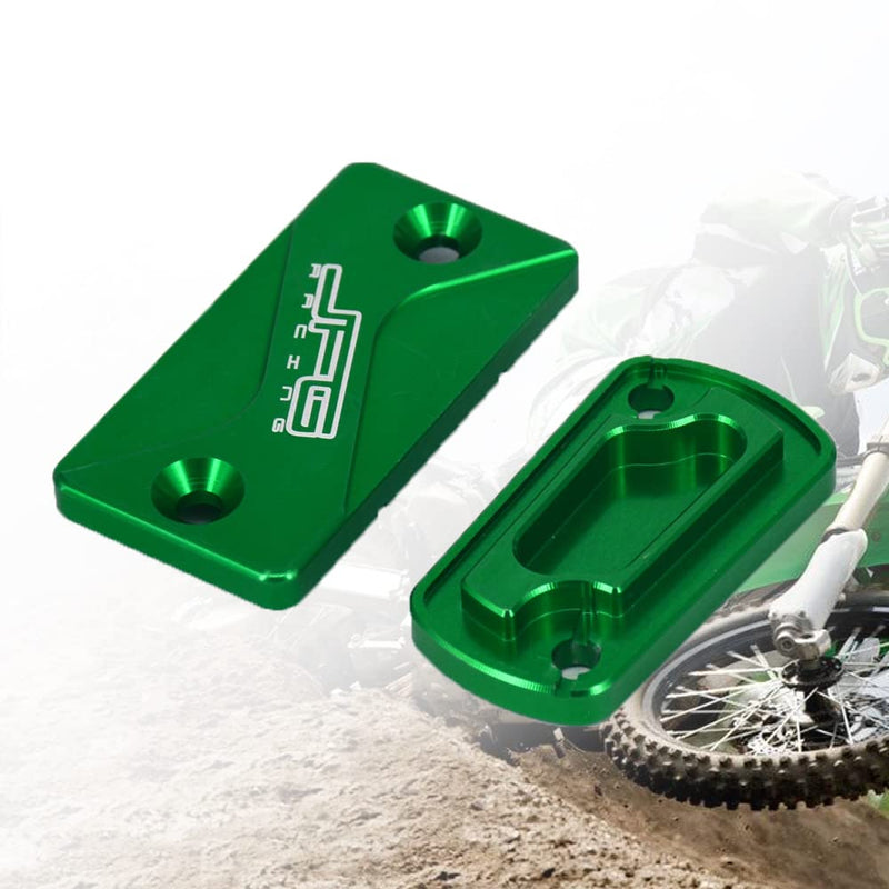 Motorcycle Front Rear Clutch Brake Reservoir Fluid Cover Cap CNC for Dirt Bike KX65 01-21 KX80 KX85 KX100 98-21 KX125 92-08 KX250 93-08 KX250F 04-18 KX250 19-20 KX450F 06-18 KLX300R 20 KLX450R 08-15