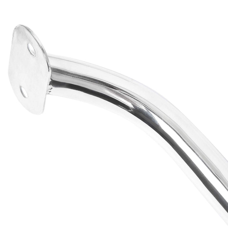 NovelBee 2pcs Stainless Steel Polish Boat Grab Handle Oval Handrail (Overall Length:17.3")
