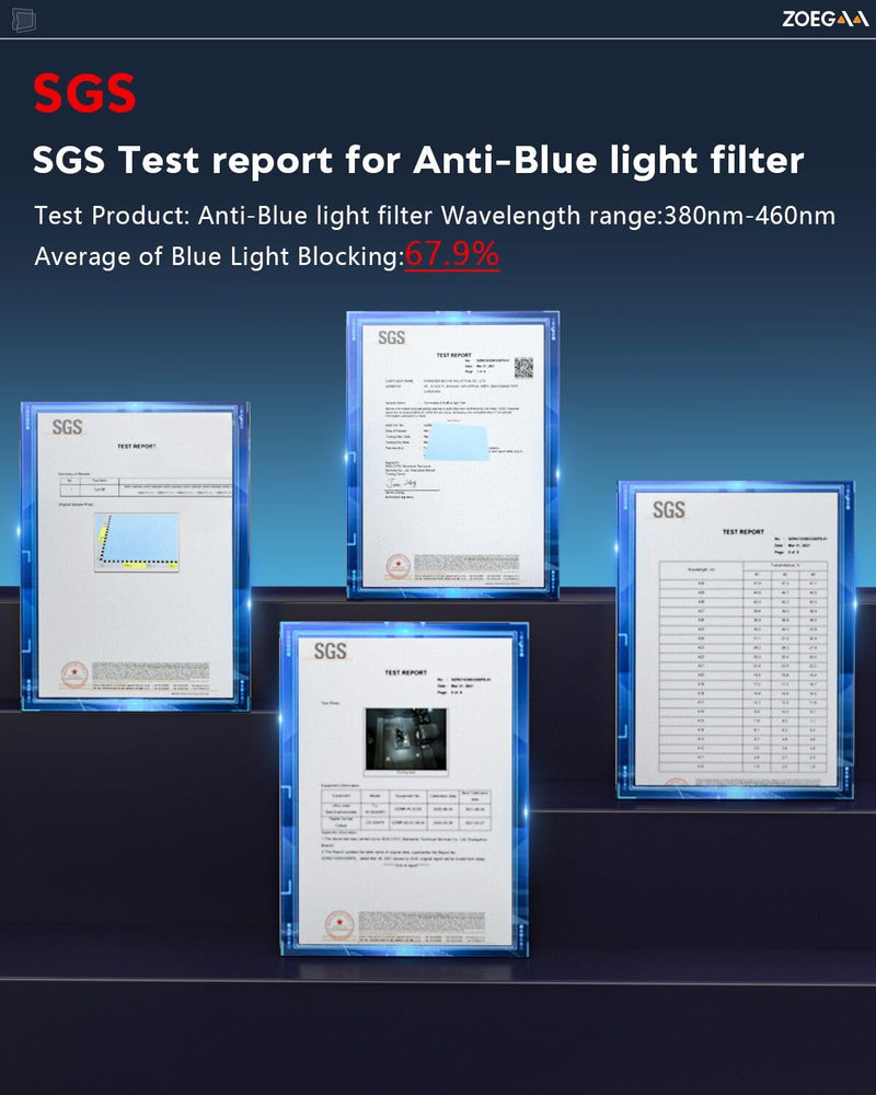 ZOEGAA Anti Blue Light Screen Protector Compatible with iPad Pro 11 (2022&2021&2020&2018)/iPad Air 5th/4th Generation (10.9 Inch), Eye Protection Blue Light Blocking Filter Reduces Digital Eye Strain iPad Air 5th/4th 11 inch Transparent