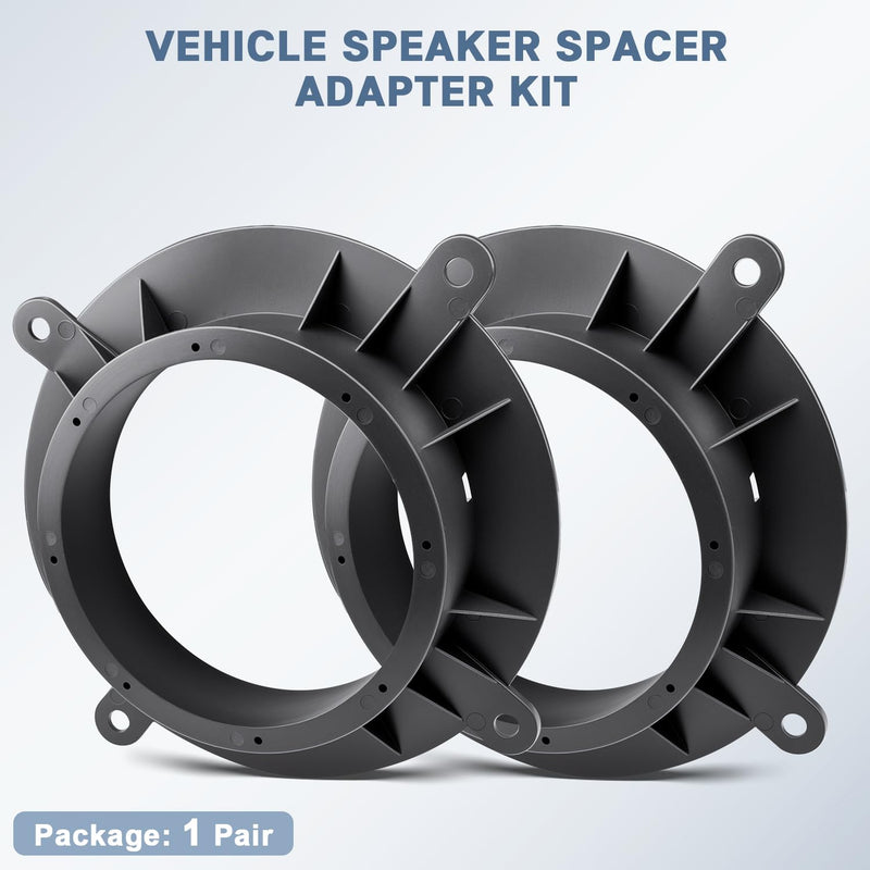 6 6.75 Speaker Adapter Solid Plastic Bracket for Mazda | Car Front Door Speaker Spacer Ring Kit Compatible with Mazda 3 6 CX-5 CX-9,6 1/2 Aftermarket Speakers Mounting Bracket