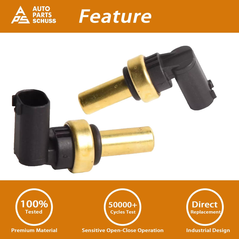 Engine Coolant Temperature Sensor Compatible with Cruze ELR Encore Malibu Trax Volt Sonic Astra ATS 08 09 11 12 13 14 15 16 17 18 19 L4 V6 1.4L 1.6L 1.8L 2.0L 2.4L Replaces 213-4688 55591401 SU13821