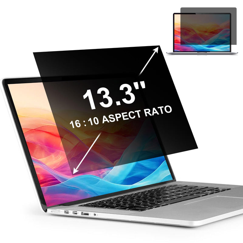 LILIONGTH 13.3 Inch Laptop Privacy Screen Protector, 16:10 Widescreen Display Privacy Filter Screen Protector for 13.3" Laptop, Privacy Screen Anti Peeping for HP/Lenovo/Dell/Acer/ASUS