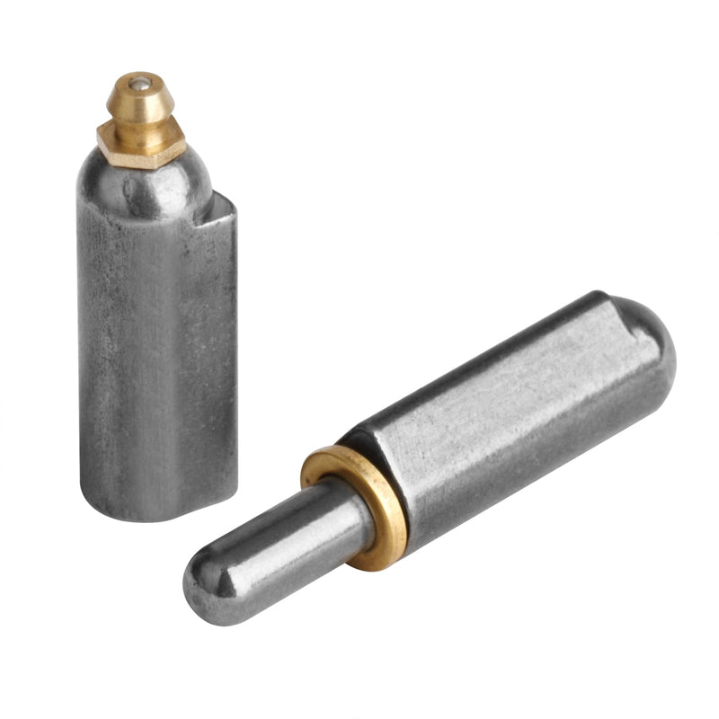 10 Pcs 3-1/8" x 1/2" Weld On Bullet Hinge for BBQ, Trailer Gate, Heavy Duty | Grease Zerk 3-1/8" x 1/2" 10