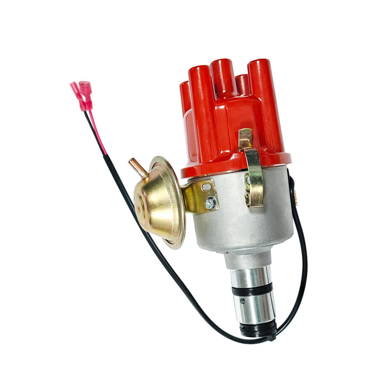 034 Vacuum Advance Electronic Distributor Red Fits for VW Bug Bus Ghia Beetle Fastback Karmann Transporter 0231170034EL, 0231170034