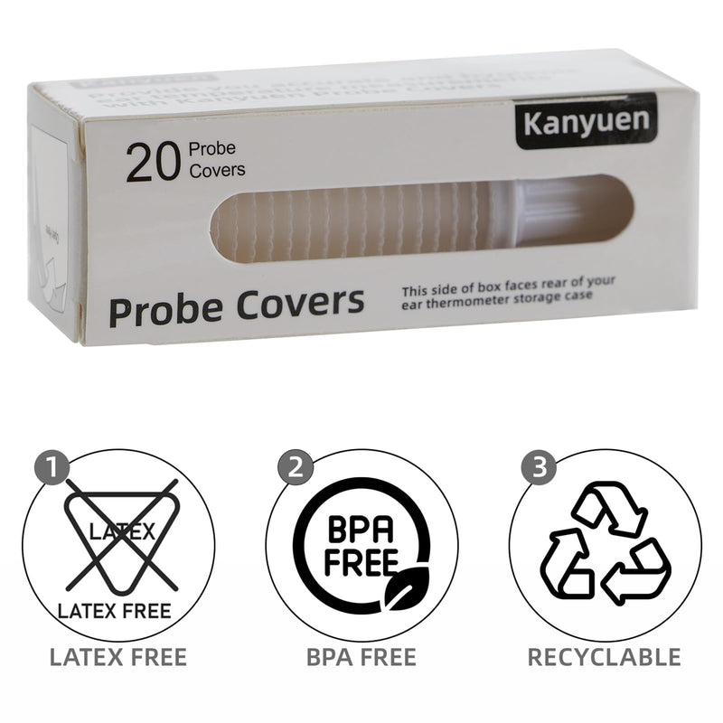 200X Ear Thermometer Probe Covers, Disposable Lens Filters for Braun Thermoscan Themometer, BPA-Free, Refill Covers for Accurate Digital Temperature Readings 200